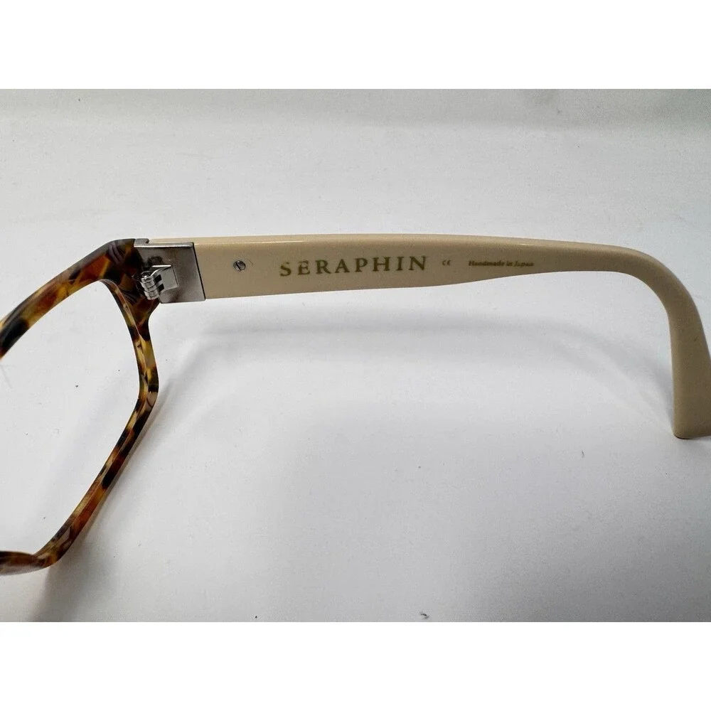 Seraphin Hiawatha Eyeglass Frames Only 53-15-145 Brown Marble Cream Japan